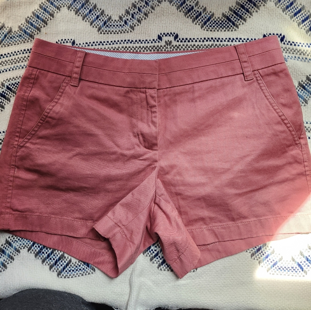 J. Crew Melon 4" Chino Shorts Size 4